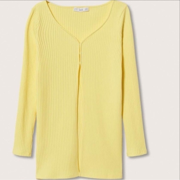 NWT MANGO RIBBED CARDIGAN - Picture 2 of 2